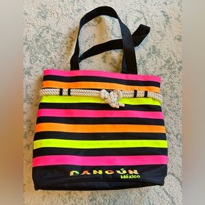 🩷💛🧡 Bright neon beach bag from Mexico 🇲🇽